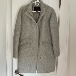 J crew wool coat size 0 XS / S grey  LIKE NEW